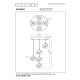 DILENKO - Lampa wisząca - Ø 31 cm - LED - 5x3,5W 2700K - Matt Gold / Brass 13497/15/02 Lucide